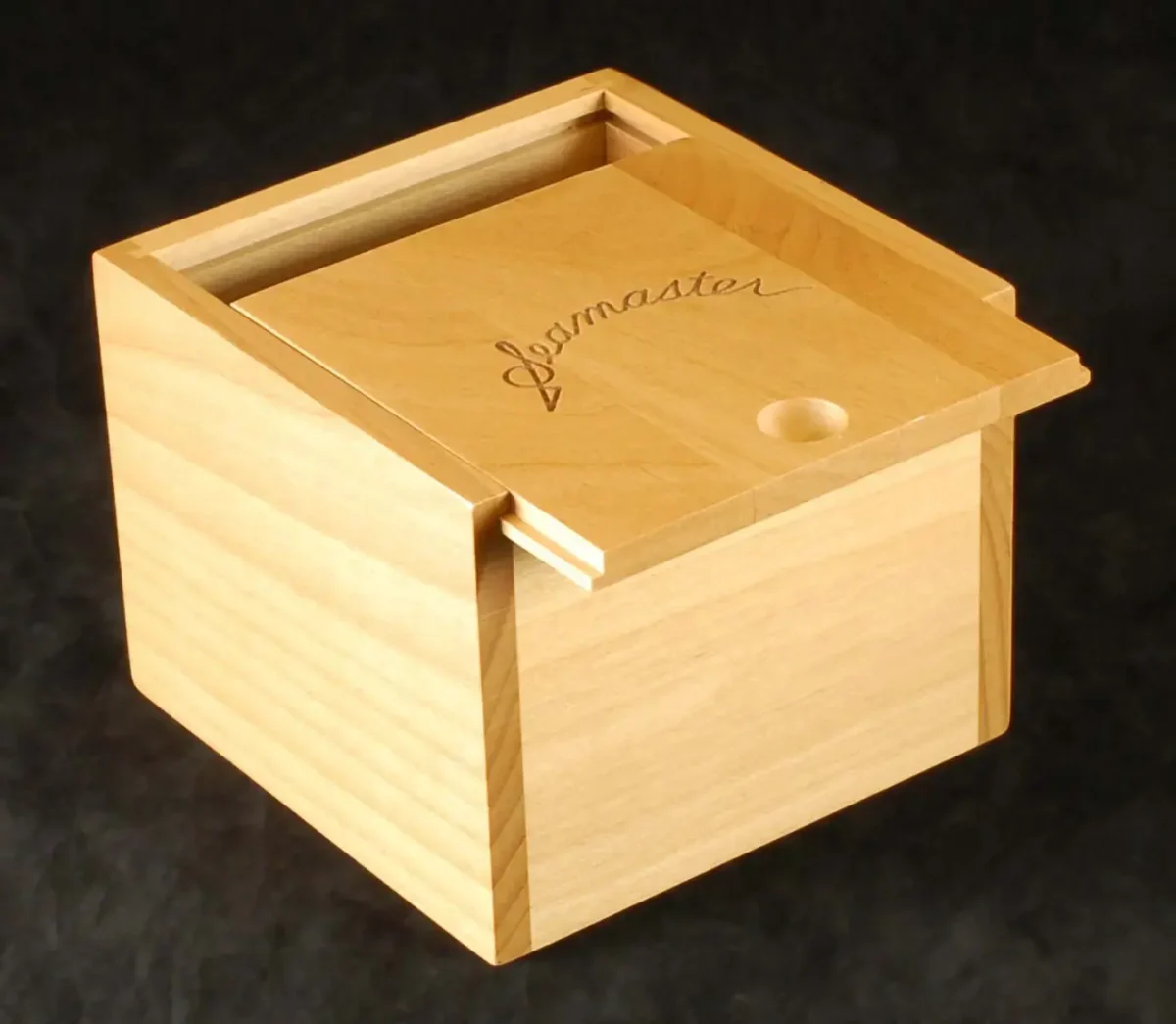 Custom Engraved Wooden Cube Box