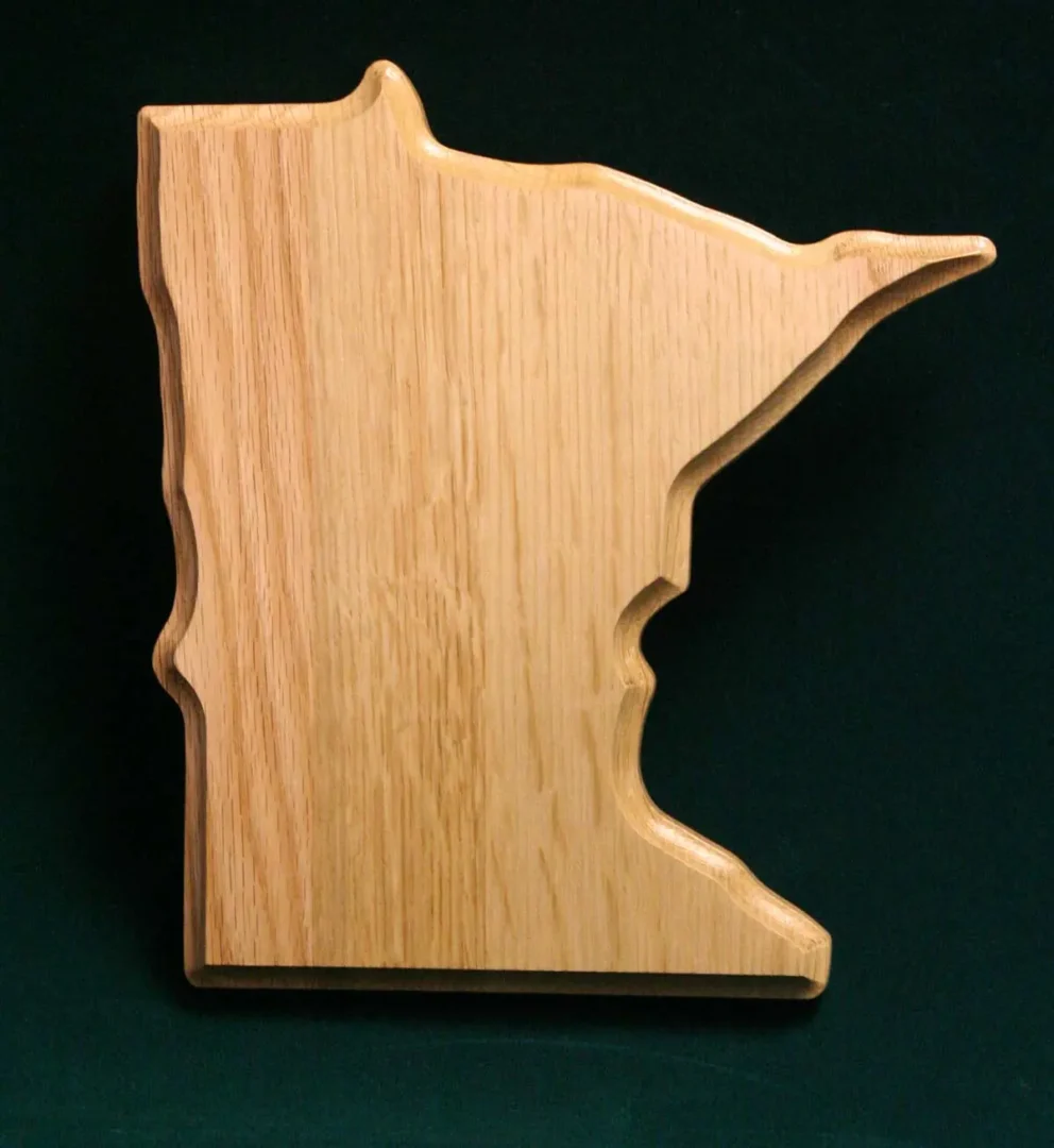 State-Shaped Wooden Cutting Board