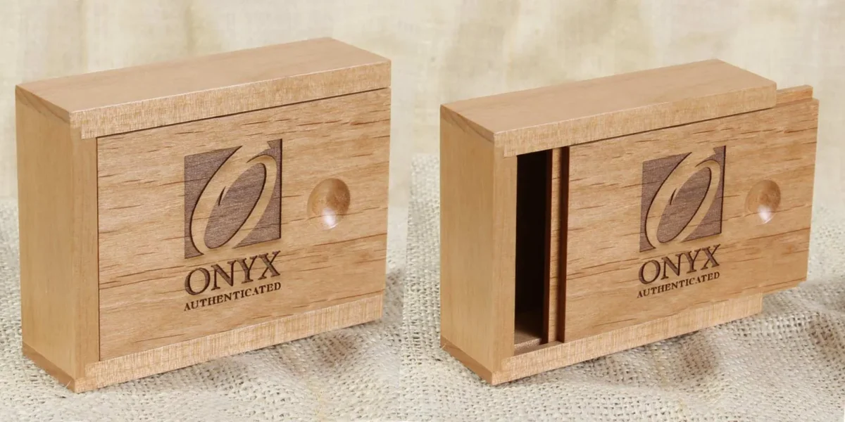 Custom Engraved Wooden Sliding-Lid Box