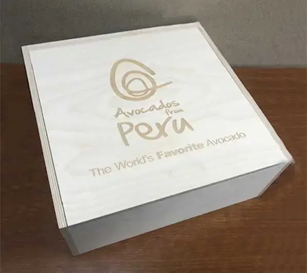 Branded Sliding-Lid Wooden Crate